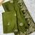 Mehendi multicolor sequence embroidery work rangoli saree with blouse
