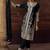 Black embroidered chinon silk readymade salwar kameez