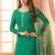 Chiffon green embroidered pant style readymade suit