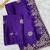 Purple multicolor sequece embroidery work rangoli saree with blouse