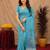 Rama linen jacuard bird motif work bird saree with unstitched blouse piece