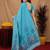 Rama linen jacuard bird motif work bird saree with unstitched blouse piece