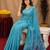 Rama linen jacuard bird motif work bird saree with unstitched blouse piece