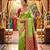 Pista tapela dying dola silk blend saree with blouse