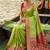 Pista tapela dying dola silk blend saree with blouse