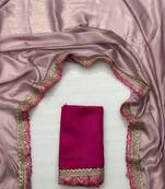 Levender multicolor sequece embroidery work moss chiffon saree with blouse
