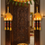 handmade temple diya jharokha hanging toran with beads tassels and bells for home decoration (pack of 2)