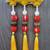 handmade temple diya jharokha hanging toran with beads tassels and bells for home decoration (pack of 2)