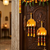 handmade temple diya jharokha hanging toran with beads tassels and bells for home decoration (pack of 2)