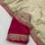 Chikoo multicolor sequece embroidery work moss chiffon saree with blouse