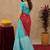 Rama red art silk blend banarasi jacuard work saree with unstitched blouse piece