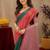 Red green art silk blend banarasi jacuard work saree with unstitched blouse piece