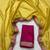 Yellow multicolor sequece embroidery work moss chiffon saree with blouse