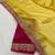Yellow multicolor sequece embroidery work moss chiffon saree with blouse