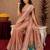 Beige art silk blend banarasi jacuard work pethani saree with unstitched blouse piece