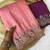Gajari coding embroidery work gold crush saree with blouse