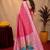 Gajri art silk blend banarasi jacuard work pethani saree with unstitched blouse piece