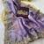 Levender coding embroidery work gold crush saree with blouse