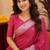 Gajri art silk blend banarasi jacuard work pethani saree with unstitched blouse piece