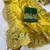 Yellow coding embroidery work gold crush saree with blouse