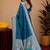 Rama art silk blend banarasi jacuard work pethani saree with unstitched blouse piece
