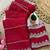 Maroon zari embroidery work star georgette saree with blouse