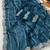 Petrol blue zari embroidery work star georgette saree with blouse