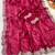 Pink zari embroidery work star georgette saree with blouse