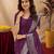 Wine art silk blend banarasi jacuard work pethani saree with unstitched blouse piece
