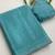 Blue zharkan stone work chinon saree with blouse