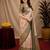Green gold art silk blend jacquard motif work saree with unstitched blouse piece