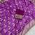 Lavender hand dying & embroidery lace dola silk blend saree with blouse