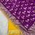 Purple hand dying & embroidery lace dola silk blend saree with blouse