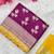 Wine hand dying & embroidery lace dola silk blend saree with blouse