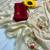 Chikoo handwork fendy satin saree with blouse