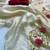 Chikoo handwork fendy satin saree with blouse