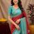 Rama red art silk blend jacquard motif work saree with unstitched blouse piece