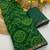 Green mill print & embroidery lace georgette saree with blouse