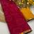 Pink mill print & embroidery lace georgette saree with blouse