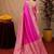 Pink art silk blend banarasi jacquard motif work saree with unstitched blouse piece