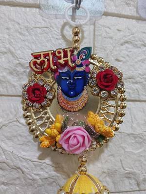 handmade shubh labh shri nath ji door hanging for home entrance decoration (pack of 2) 5