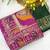 Pink tapela dying dola silk blend saree with blouse