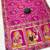 Pink tapela dying dola silk blend saree with blouse