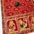 Red tapela dying dola silk blend saree with blouse