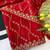 Red multicolor sequece embroidery work rangoli saree with blouse