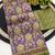 Multicolor digital print zarna silk blend saree with blouse