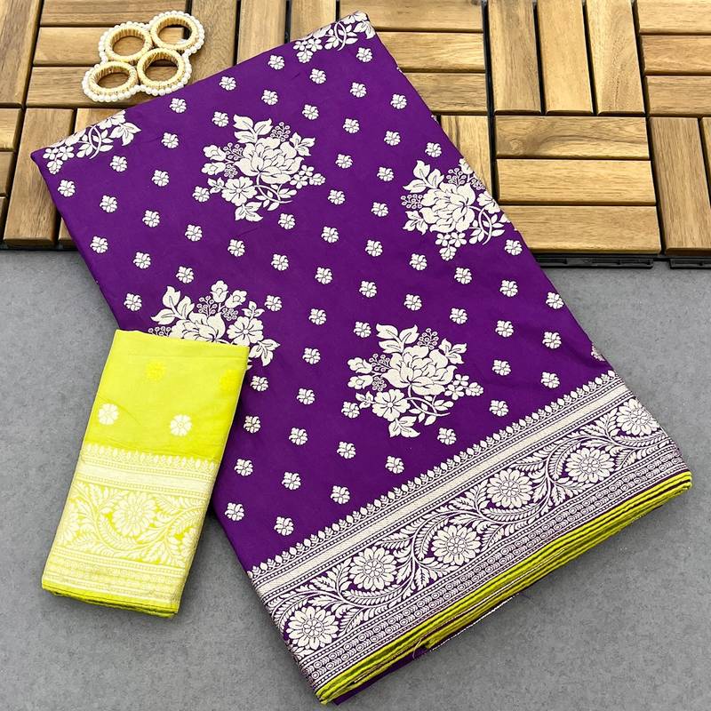 Multicolor tapela dying dola silk blend saree with blouse