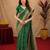 Green art silk blend banarasi jacuard work saree with unstitched blouse piece