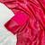 Pink top dyed weaving soft silk blend saree with blouse