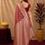 Red art silk blend banarasi jacuard work saree with unstitched blouse piece
